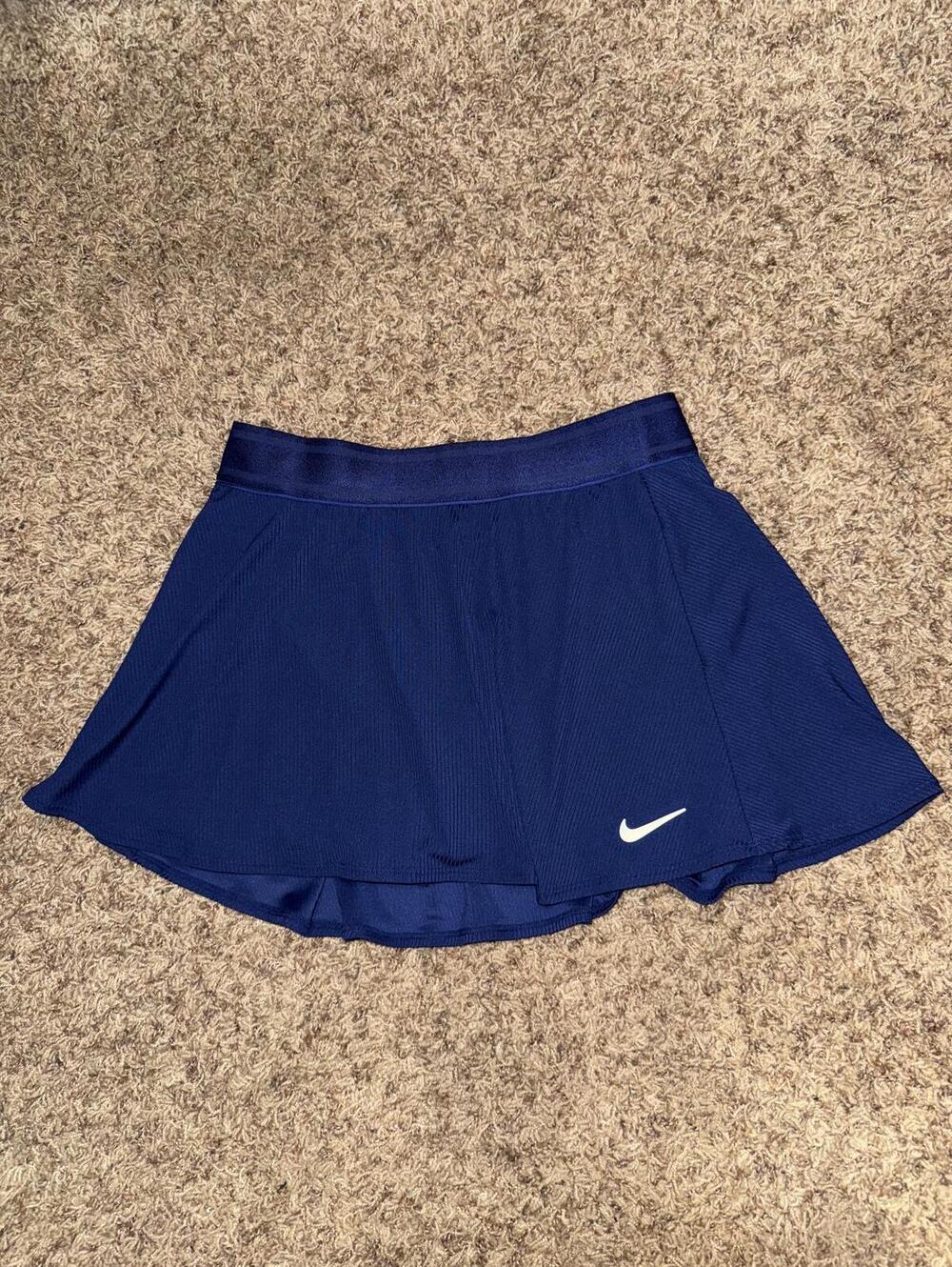 Nike Womens Tennis Skort Navy Blue Court Slam Dri-FIT Skirt